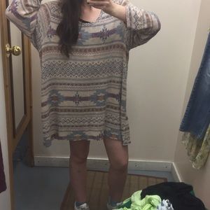 Adorable patterned sweater/dress